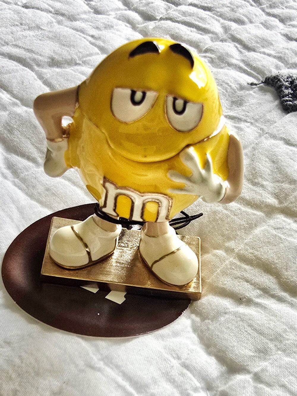 NEW! Monet M&M Trinket Peanut Charm Yellow Character